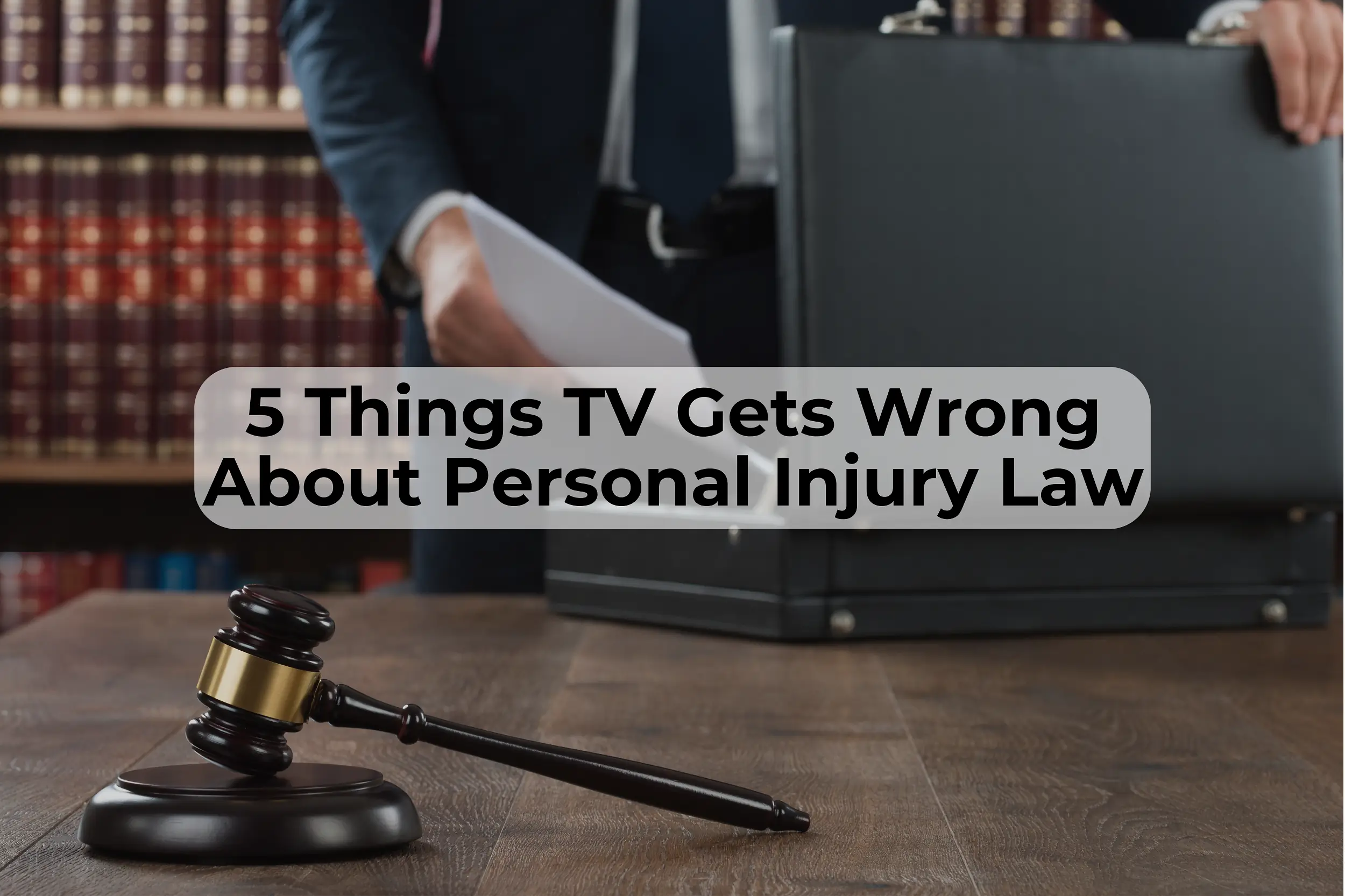 Personal Injury Law on TV Don’t let TV fool you. Personal injury law requires a team of law professionals, investigators, and medical experts.