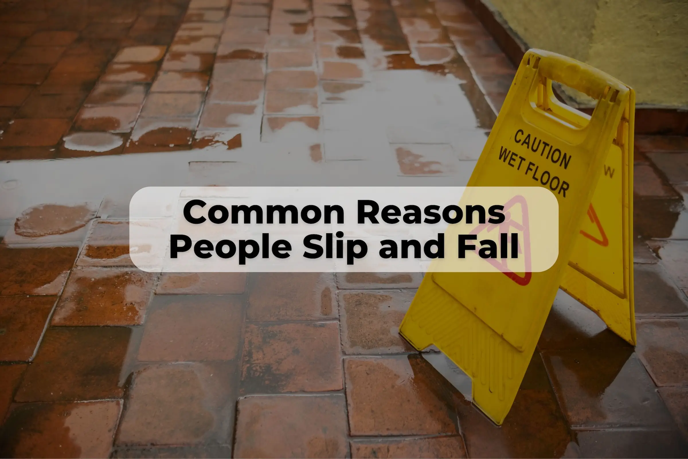 What causes slip and fall accidents? Slip and fall injuries can be very severe. Here are the common reasons people slip and fall