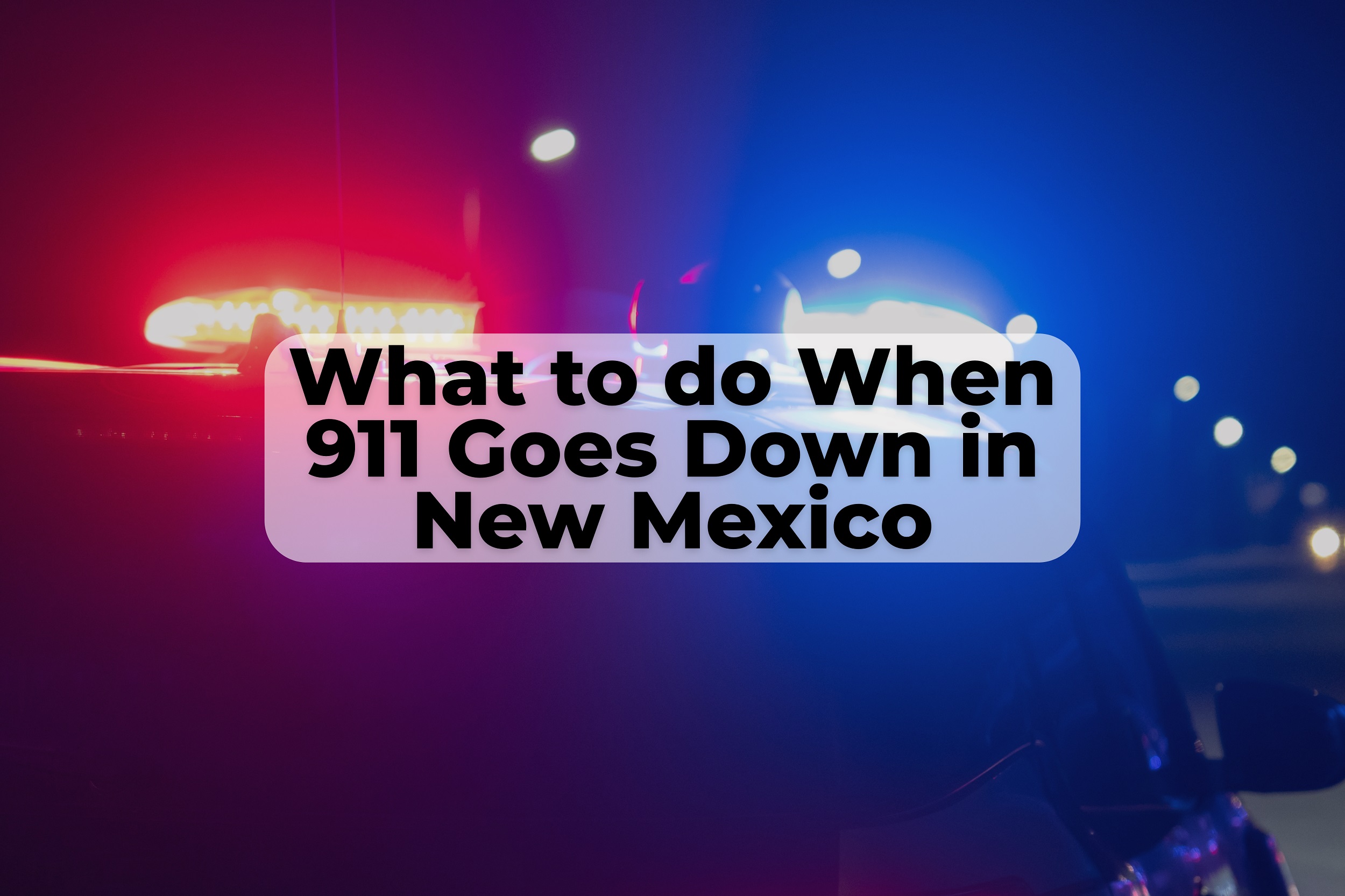 What to do if 911 isn’t working in New Mexico When you’re in an emergency situation and 911 isn’t working, what should you do? Calling your local non-emergency number may help.